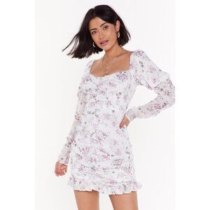 Nasty gal For The Frill Of It Floral Mini Dress size 6